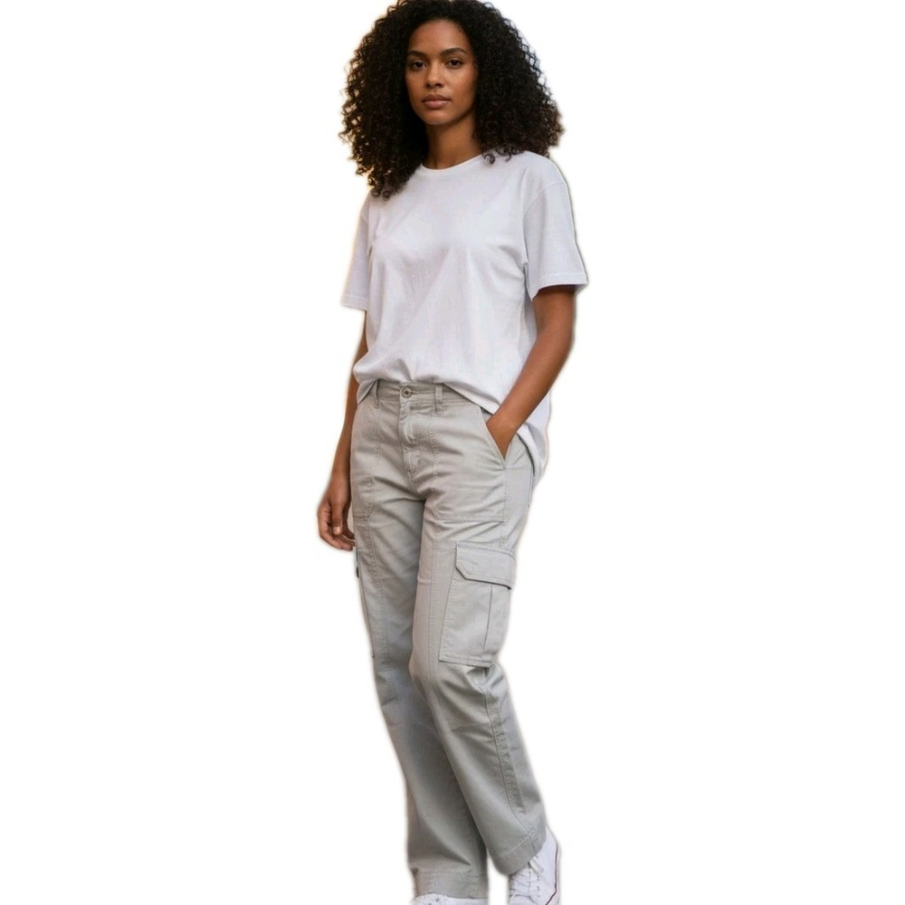 Abercrombie & Fitch Curve Love Women's Cargo Pockets Straight Pants 28 Inseam 30